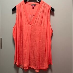 Vince Camuto Coral Sleeveless Silky Blouse
